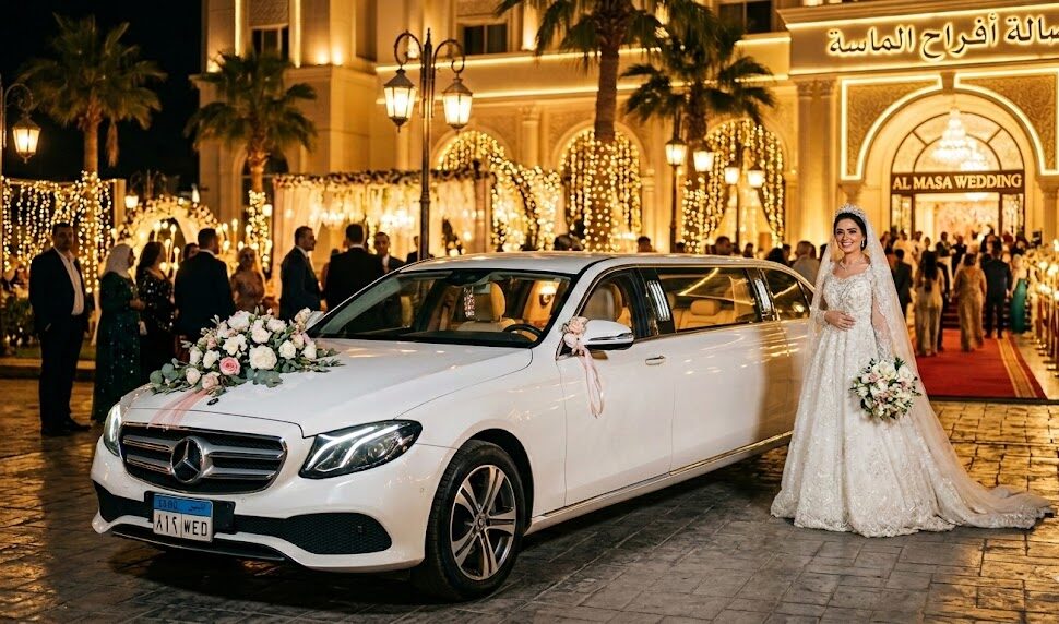 إيجار-سيارات-ليموزين-زفاف-مزينة