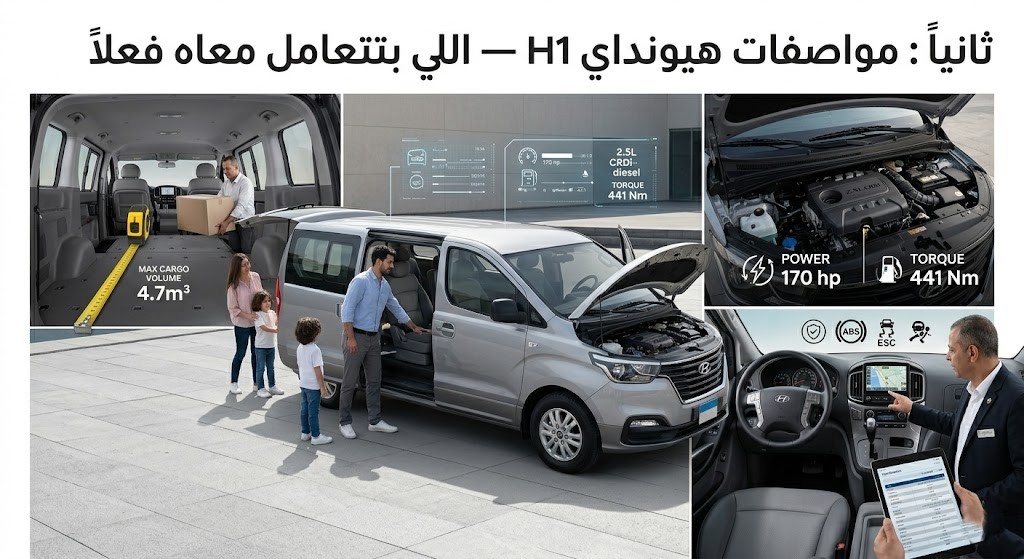 إيجار هيونداي H1 بسائق-01