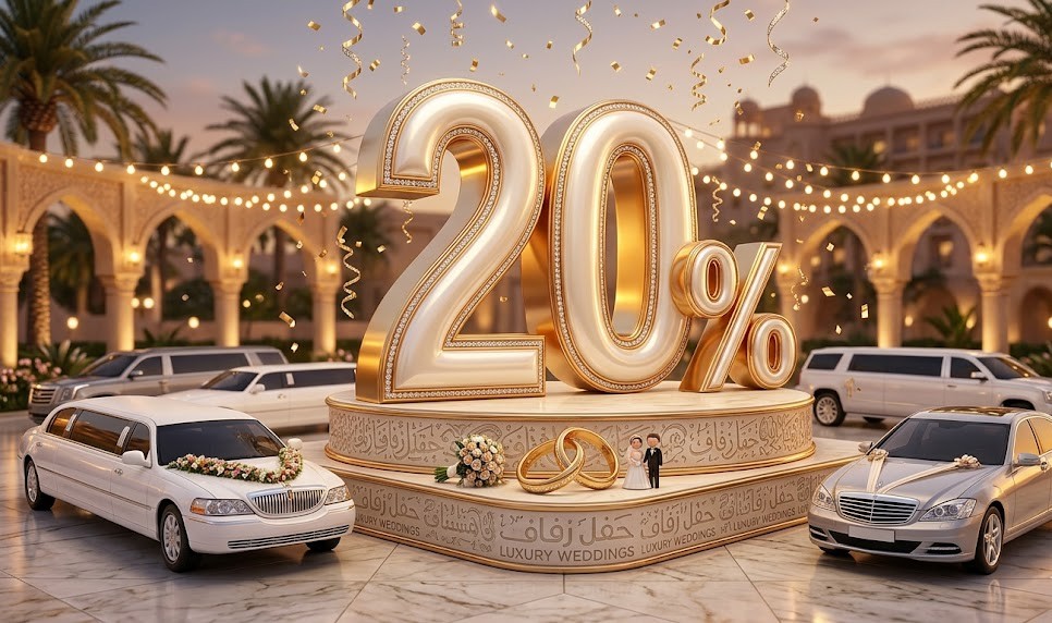 -خصم-20%-على-ايجار-سيارات-الزفاف-الليموزين