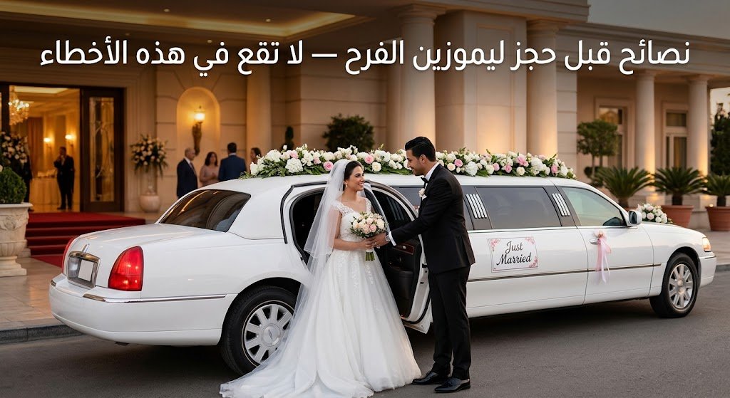 نصائح-قبل-حجز-ليموزين-الفرح